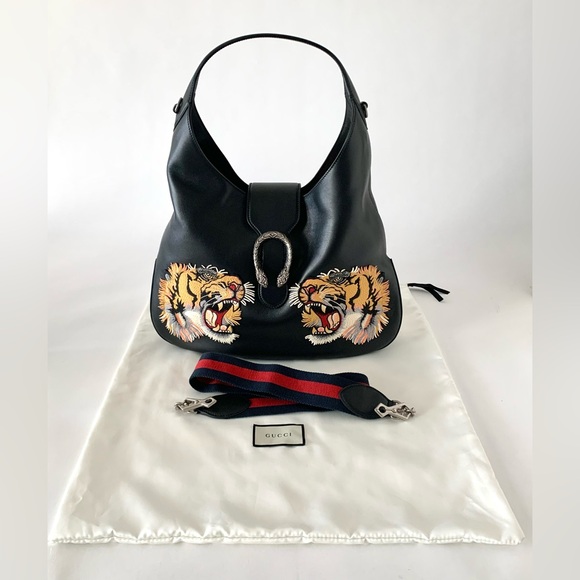 NWT Gucci’s Dionysus Double Tiger Hobo Bag with additional web canvas strap. - Picture 7 of 12